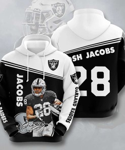 Oakland Raiders Custom Sport All Over Print Hoodie 3D 8