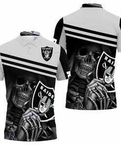 Oakland Raiders Skull Maiden Fan Jersey 3D All Over Print Polo Shirt