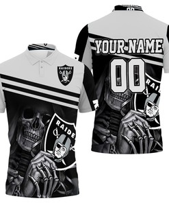 Oakland Raiders Skull Maiden Fans Personalized Polo Shirt All Over Print Shirt 3d T-shirt