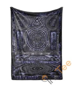 Occult Masonic Art Sherpa Fleece Blanket Gifts for Family, for Couple