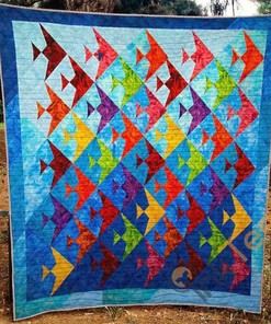 Ocean Quilt Blanket Bedding Set