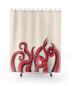Octopus Monster Tentacle Occult Shower Curtain Home Decor