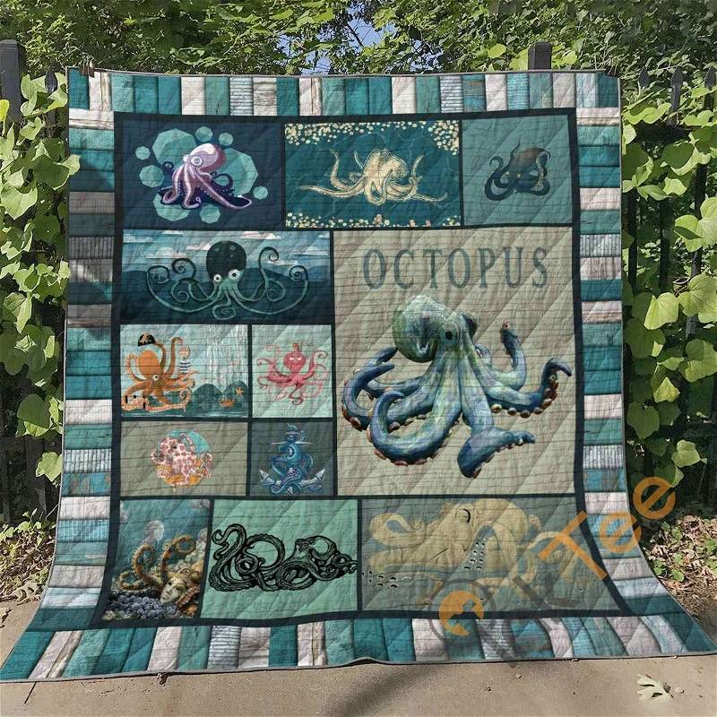 Octopus Quilt Blanket Bedding Set