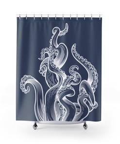 Octopus Tentacle Monster Shower Curtain Bathroom Decor