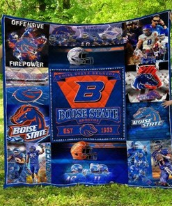 Offensive Firepower Ncaa Boise State Broncos Collection Quilt Blanket Bedding Set