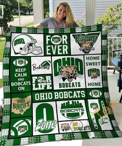 Ohio Bobcats V1 Quilt Blanket Bedding Set