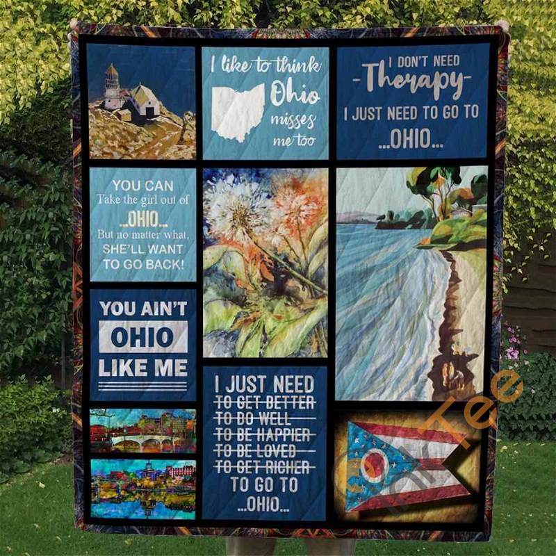 Ohio Quilt Blanket Bedding Set
