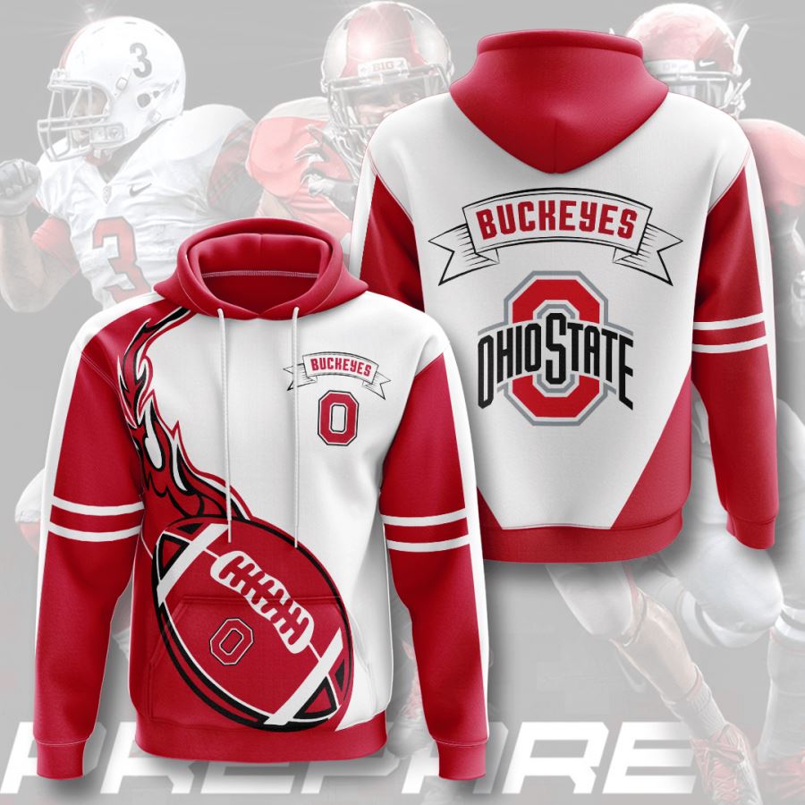 Ohio State Buckeyes Custom All Over Print Hoodie 3D
