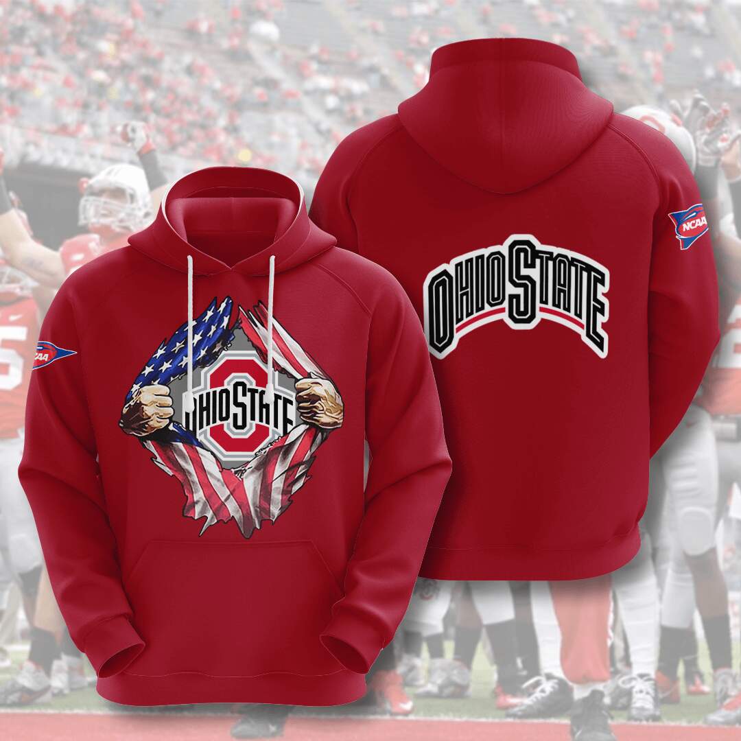 Ohio State Buckeyes Custom Hoodie 3D 1