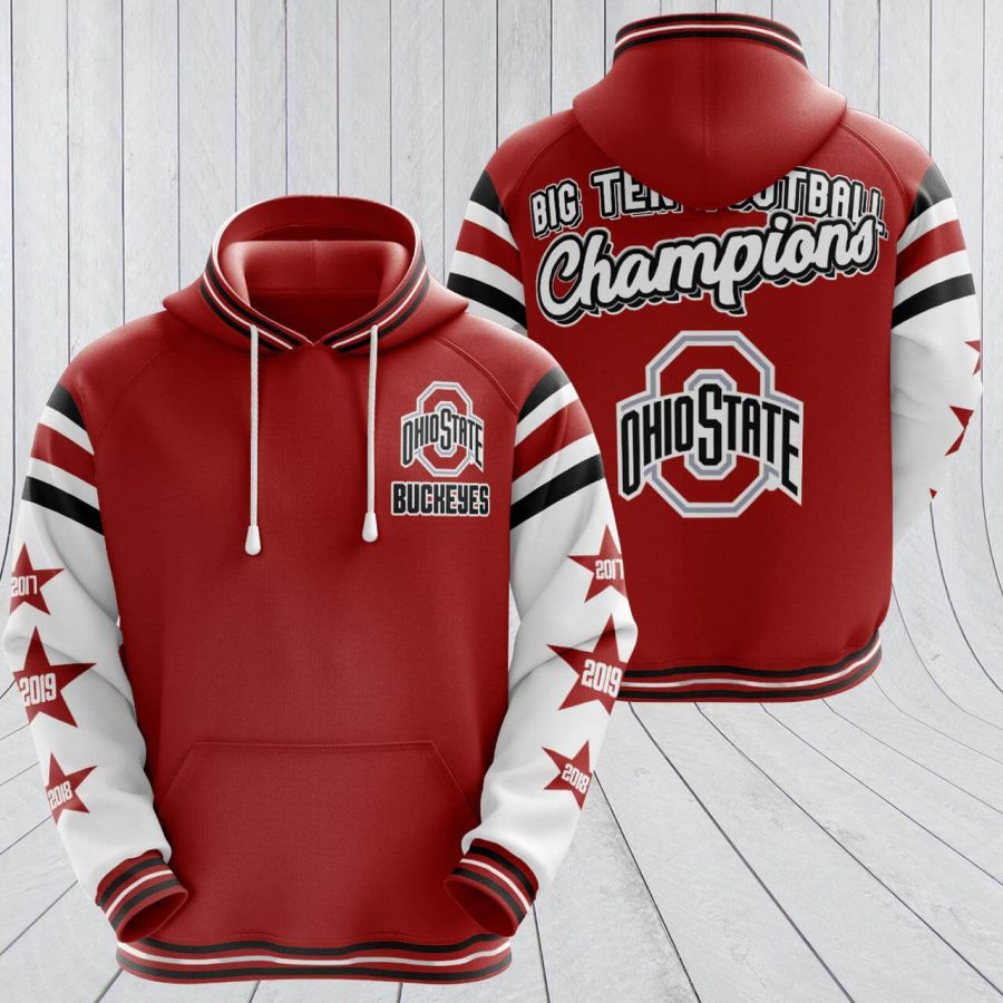 Ohio State Buckeyes Custom Hoodie 3D 2