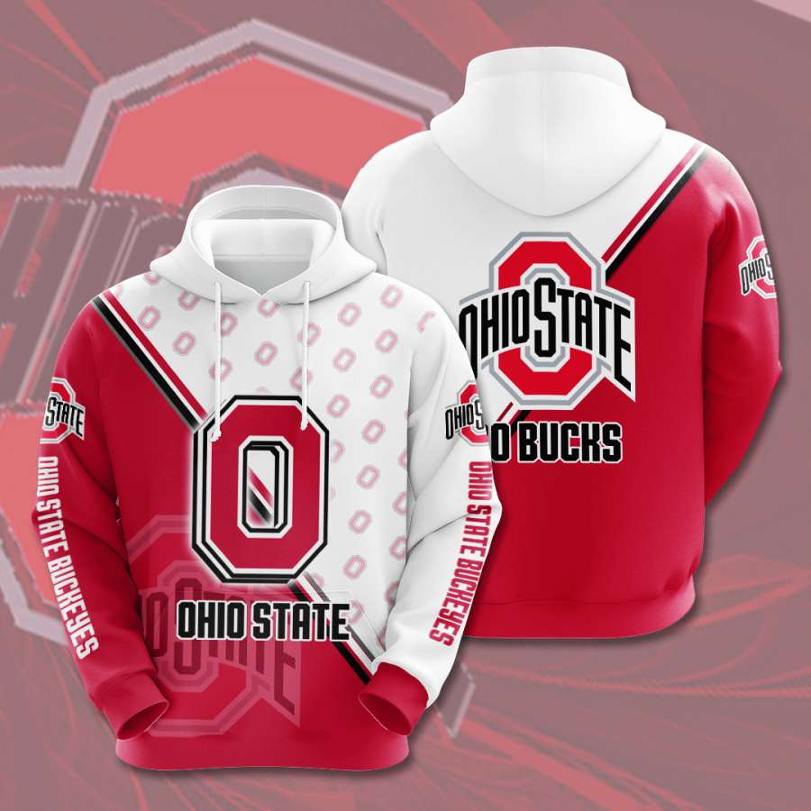 Ohio State Buckeyes Custom Sport All Over Print Hoodie 3D