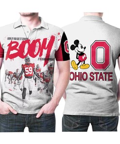 Ohio State Buckeyes Even If You See It Coming Boom Football Team Universiy Logo 3d Designed Allover Gift For Buckeyes Fans Polo Shirt