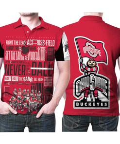 Ohio State Buckeyes Fight The Team Across The Field Football University Polo Shirt