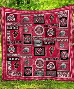 Ohio State Buckeyes Ncaa Collected Quilt Blanket Bedding Set