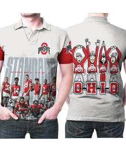 Ohio State Buckeyes Standard Football Team University 3D All Over Print Polo Shirt
