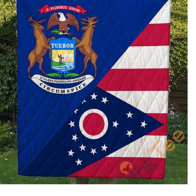 Ohio V1 Quilt Blanket Bedding Set