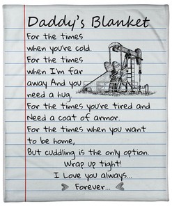 Oilfield Dad I Love You Always Forever Blanket For Oilfield Dad Birthday