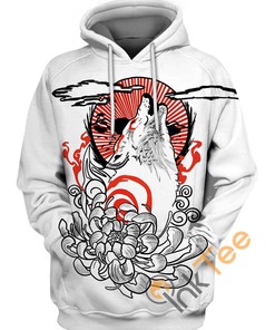 Okami Japanese Tatoo Hoodie 3D
