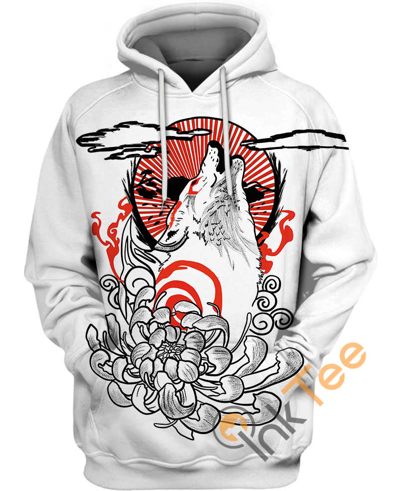 Okami Japanese Tatoo Hoodie 3D