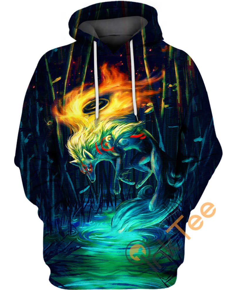 Okami Wolf Hoodie 3D