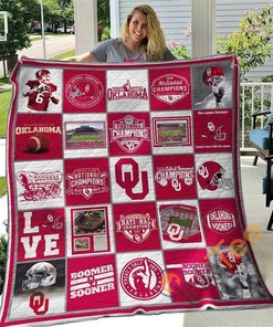 Oklahoma Sooners Quilt Blanket Bedding Set