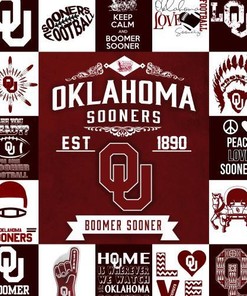 Oklahoma Sooners Quilt Blanket Bedding Set for Home Décor