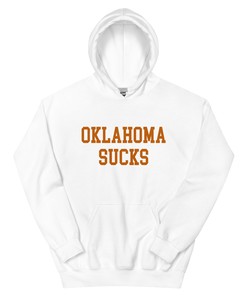 Oklahoma Sucks Texas Rivalry Hoodie Sweatshirt Shirt Gifts for Fans