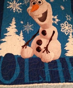 Olaf Frozen Fabric Quilt Blanket Bedding Set for Home Décor