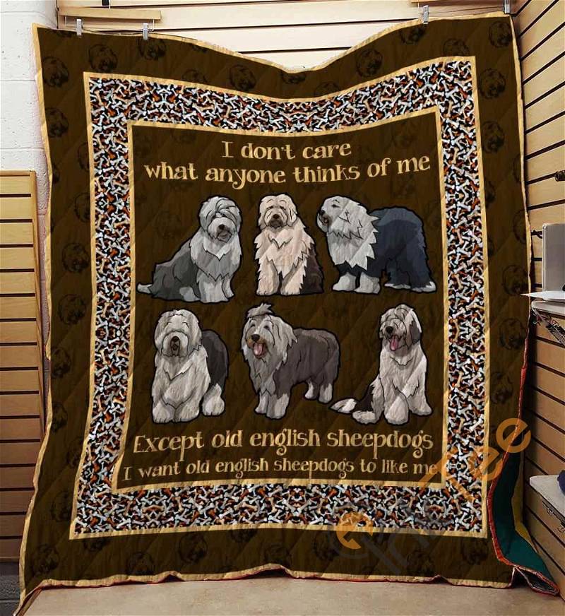 Old English Sheepdog 09 Quilt Blanket Bedding Set