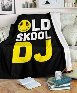 Old Skool Dj Sherpa Fleece Blanket Gifts for Family, for Couple