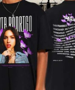Olivia Rodrigo Sour Tour 2022 Black T-Shirt
