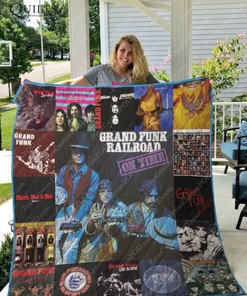 On Time Grand Funk Railroad For Fans Collection Quilt Blanket Bedding Set