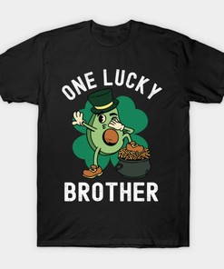 One Lucky Brother St. Patricks Day Avocado Shirt