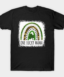 One Lucky Mama Rainbow St. Patrick's Day Clovers Shirt