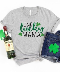 One Lucky Mama Shirt, St. Patrick's Day Shirt, Lucky Shamrock Shirt, Patrick's Day Family Matching Shirt, Drinking Shirt