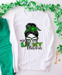 One Lucky Mama Shirt, Women's St Patty's Shirt, Mother's Day Gift, Gift For Mom, Gift For Wife