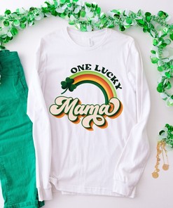 One Lucky Mama Shirt, Women's St Patty's Shirt, St Patty's Mom Shirt, Mother's Day Gift, Gift For Mom, Gift For Wife
