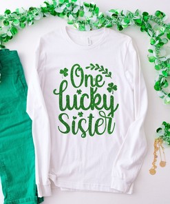 One Lucky Sister Youth St Patrick's Day T-Shirt, Toddler Shirt, Youth Shirt, Cute St Patrick's Day Shirt, St Paddy's Day Shirt