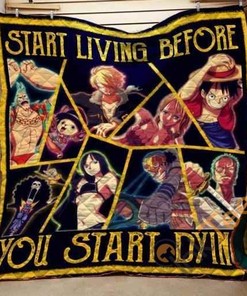 One Piece Ace Quote Quilt Blanket Bedding Set