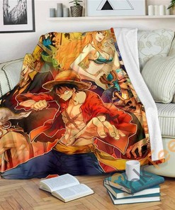 One Piece Gift Sherpa Fleece Blanket Gifts for Family, for Couple