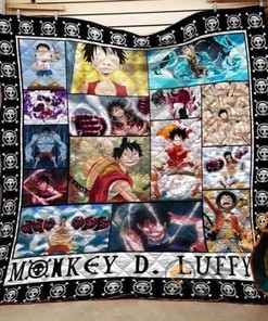 One Piece Luffy-Inspired Quilt Blanket And Bedding Set