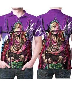 One Piece Roronoa Zoro Pirate King Printed Gift For One Piece Fan 3D All Over Print Polo Shirt