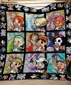 One Piece Strawhat Babies Quilt Blanket Bedding Set