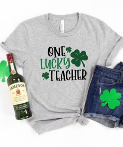 One lucky teacher Shirt, Saint Patricks Day Shirt, Teacher St Patricks Day shirt, Saint Patricks Day Family Matching Shirt