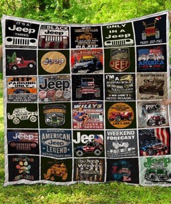 Only In A Jeep Quilt Blanket Bedding Set for Home Décor