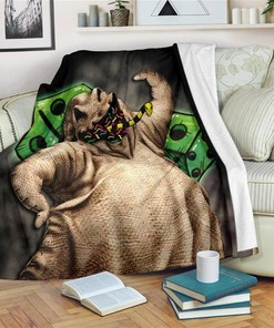 Oogie Boogie Funny Sherpa Fleece Blanket Gifts for Family, for Couple