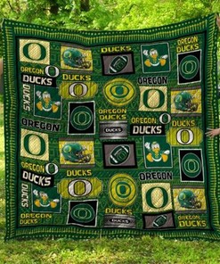 Oregon Ducks Ncaa Combined Collected Quilt Blanket