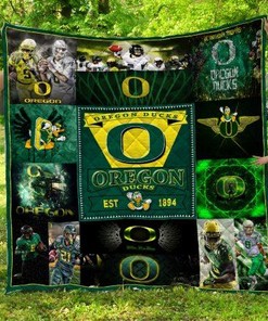 Oregon Ducks Quilt Blanket Bedding Set for Home Décor