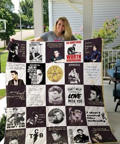 Original Elvis Presley For Fans Collection Quilt Blanket