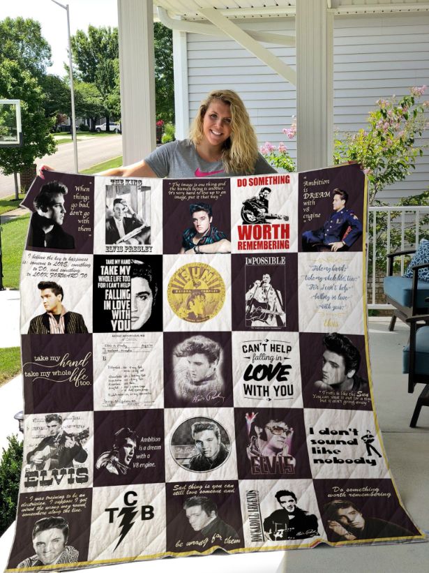 Original Elvis Presley For Fans Collection Quilt Blanket Bedding Set